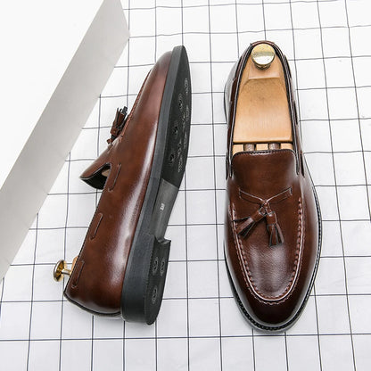 Tarenti Tassel Leather Loafers