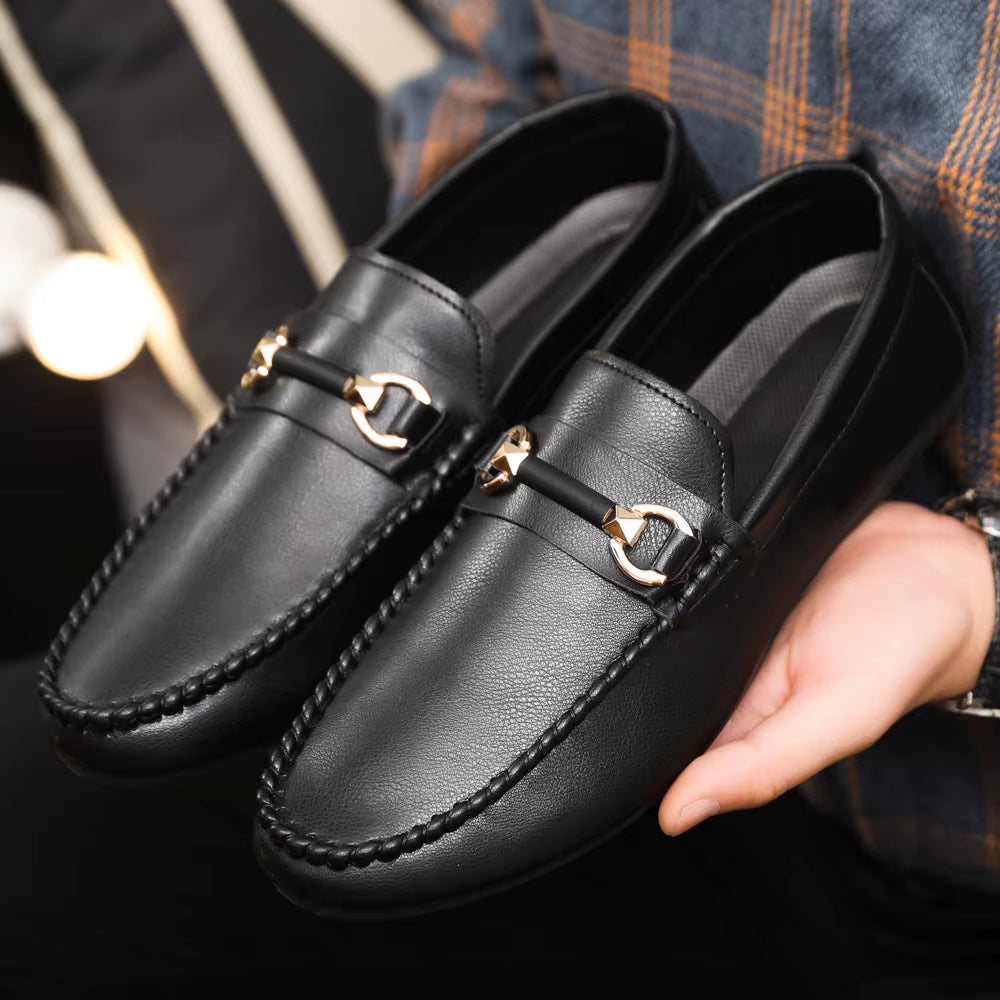 Haversham Horse Bit Buckle Leather Loafers