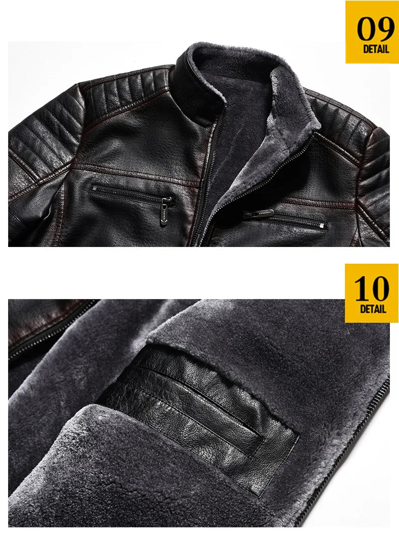 Choppers Leather Bomber