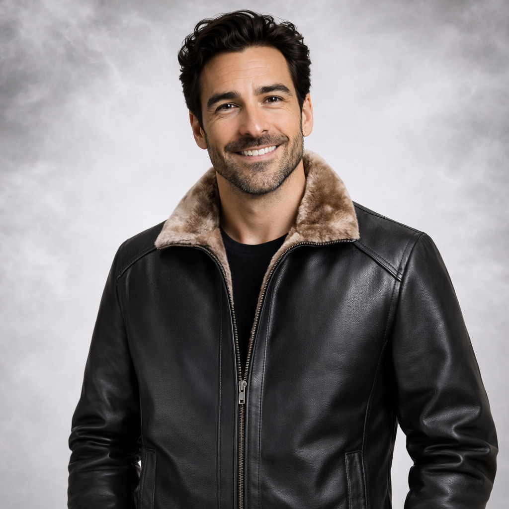 Fabian Fleece Leather Jacket